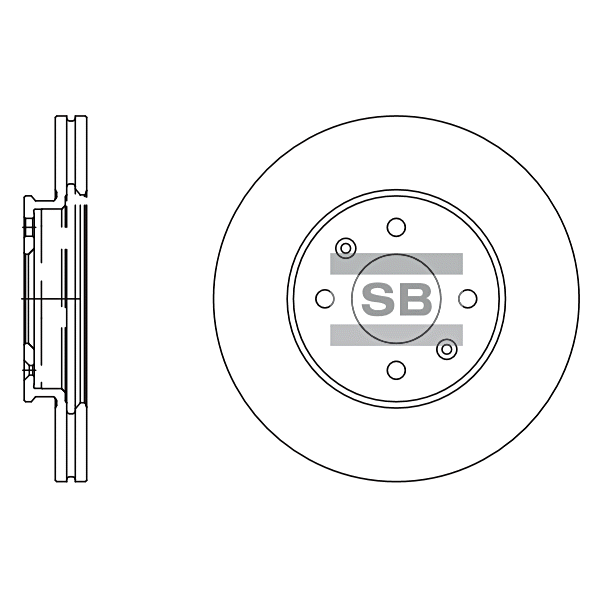 Передний тормозной диск SANGSIN SD2039