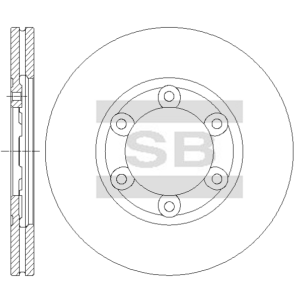 Передний тормозной диск SANGSIN SD2050