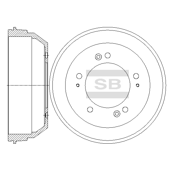 Задний тормозной диск SANGSIN SD2051