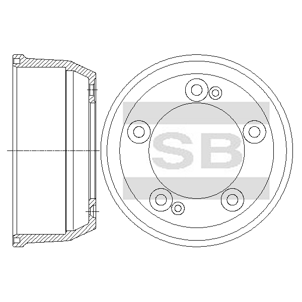 Передний тормозной диск SANGSIN SD2053