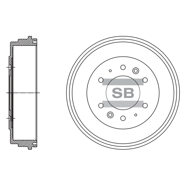 Передний тормозной диск SANGSIN SD2058