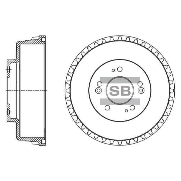 Передний тормозной диск SANGSIN SD2059