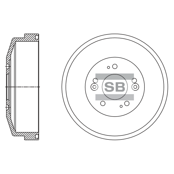 Передний тормозной диск SANGSIN SD2060