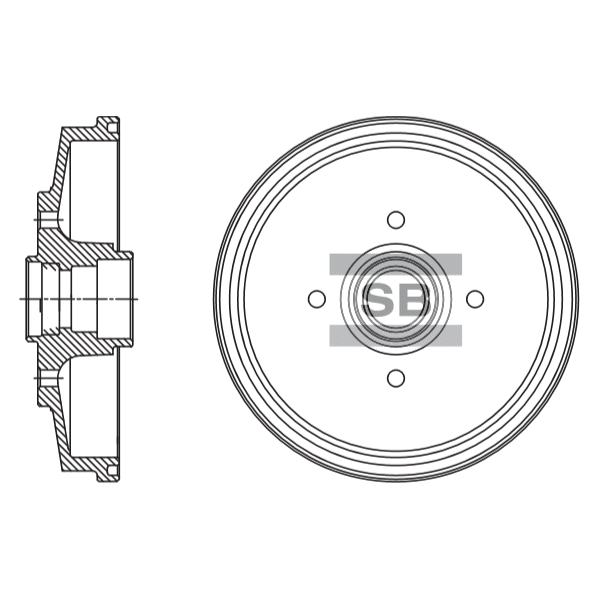 Передний тормозной диск SANGSIN SD2061