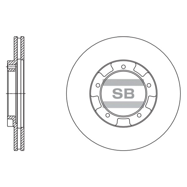 Передний тормозной диск SANGSIN SD2062