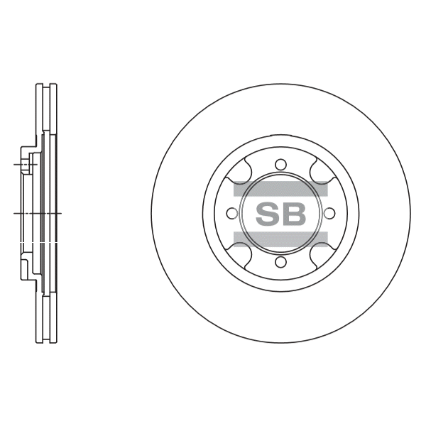 Передний тормозной диск SANGSIN SD2063