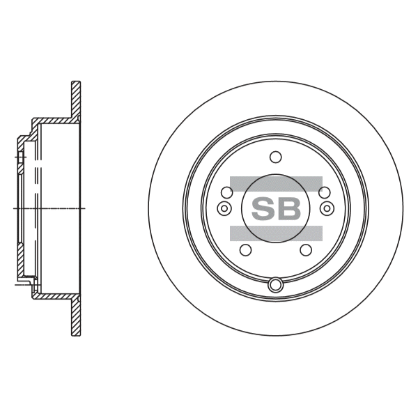Передний тормозной диск SANGSIN SD2064