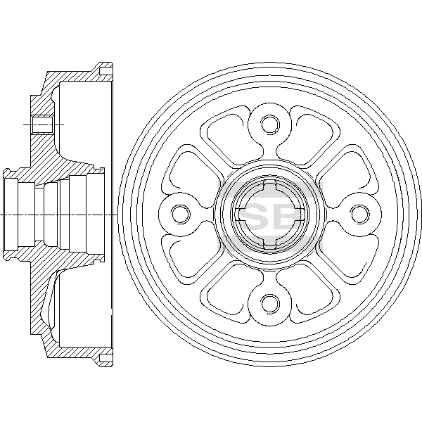 Передний тормозной диск SANGSIN SD2069