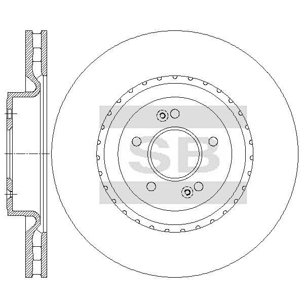Передний тормозной диск SANGSIN SD2093