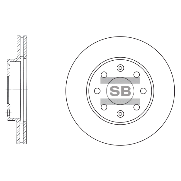 Передний тормозной диск SANGSIN SD3001