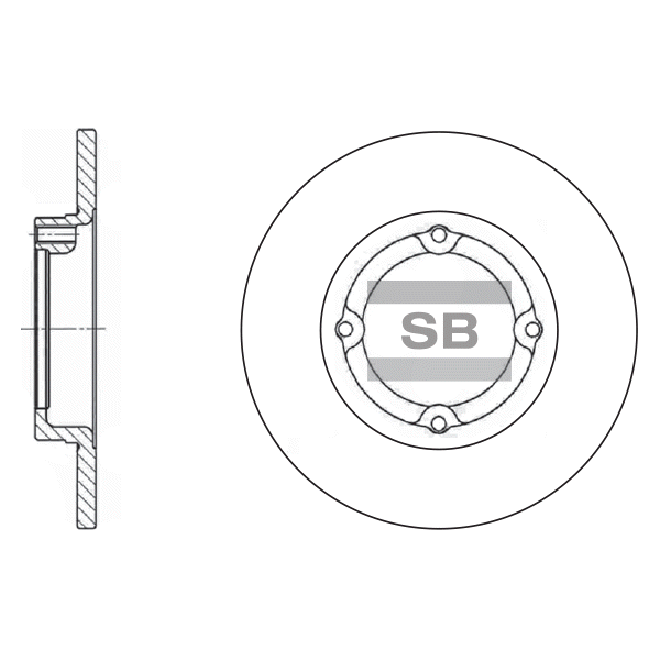 Передний тормозной диск SANGSIN SD3002