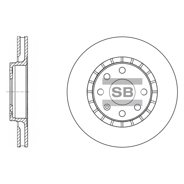 Передний тормозной диск SANGSIN SD3003