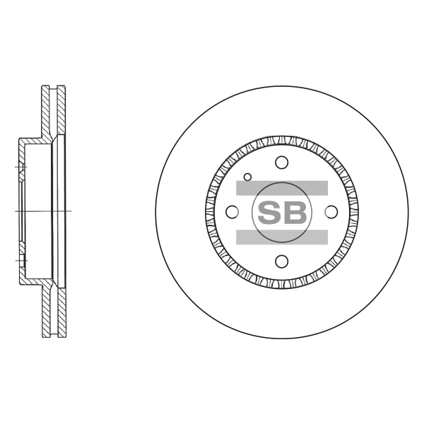 Передний тормозной диск SANGSIN SD3005
