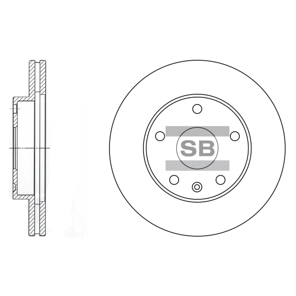 Передний тормозной диск SANGSIN SD3006