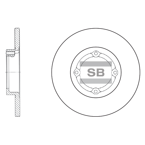 Передний тормозной диск SANGSIN SD3010