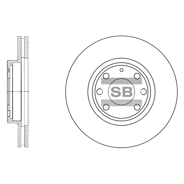 Передний тормозной диск SANGSIN SD3012