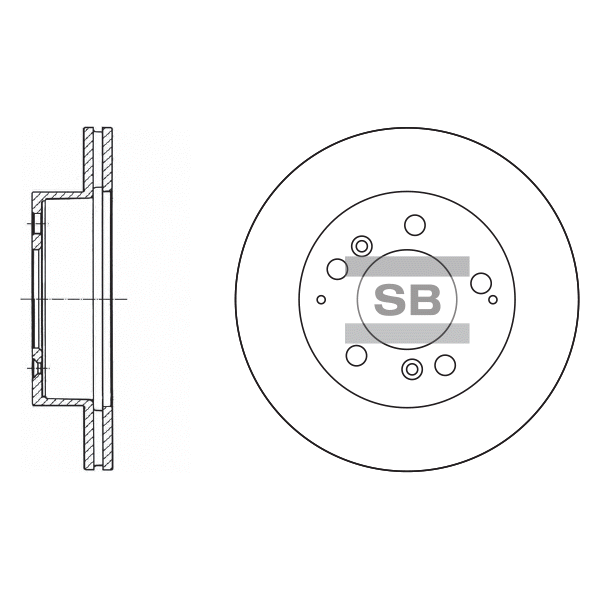 Передний тормозной диск SANGSIN SD3014