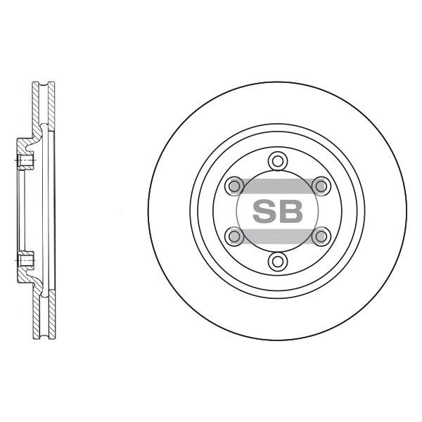 Передний тормозной диск SANGSIN SD3015