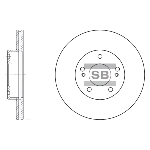 Передний тормозной диск SANGSIN SD3016