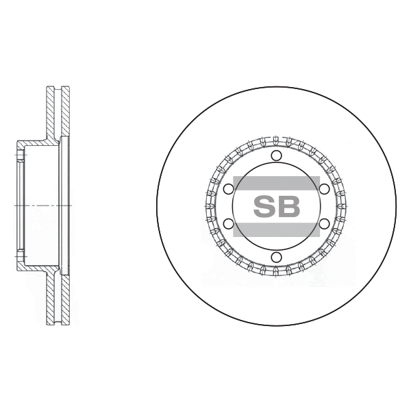 Передний тормозной диск SANGSIN SD3020
