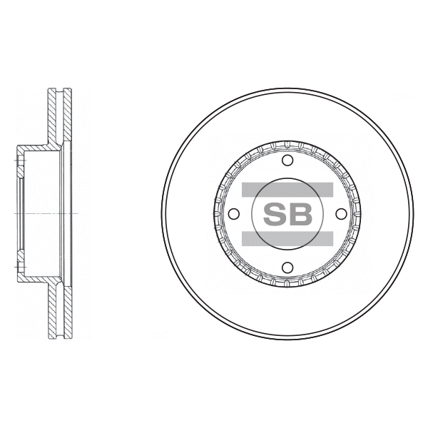 Передний тормозной диск SANGSIN SD3021
