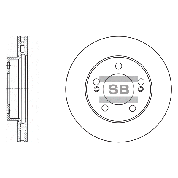 Передний тормозной диск SANGSIN SD3024