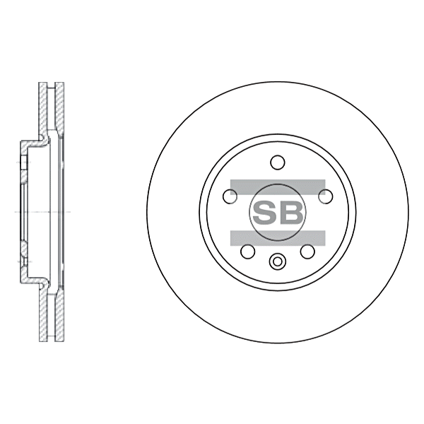 Передний тормозной диск SANGSIN SD3031