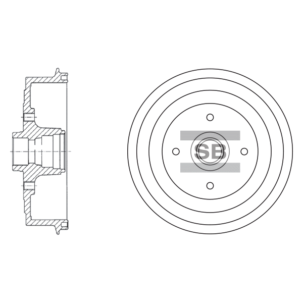Задний тормозной диск SANGSIN SD3036