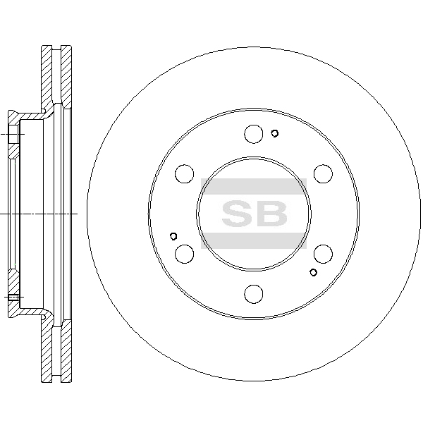 Передний тормозной диск SANGSIN SD3040
