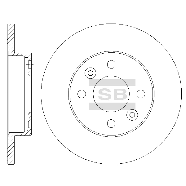 Передний тормозной диск SANGSIN SD3050