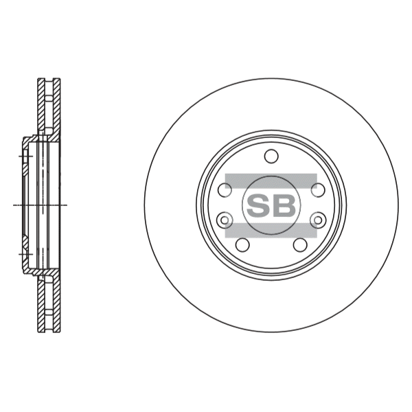 Передний тормозной диск SANGSIN SD3057
