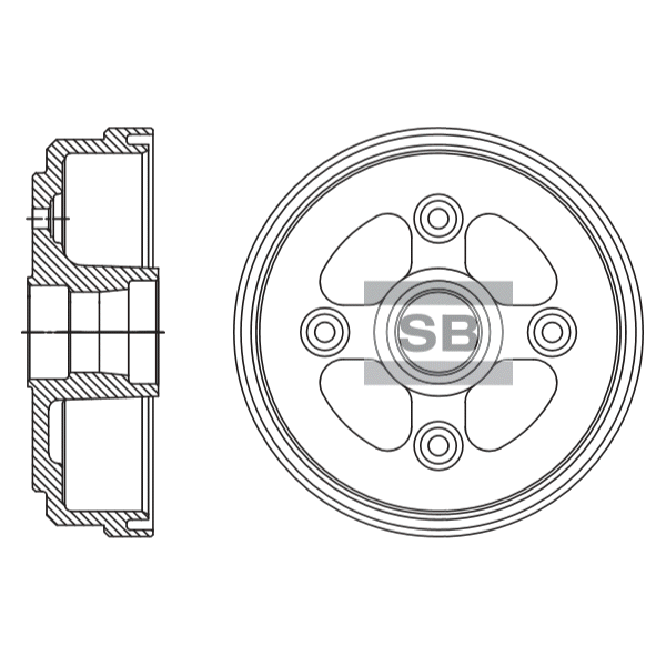 Передний тормозной диск SANGSIN SD3059