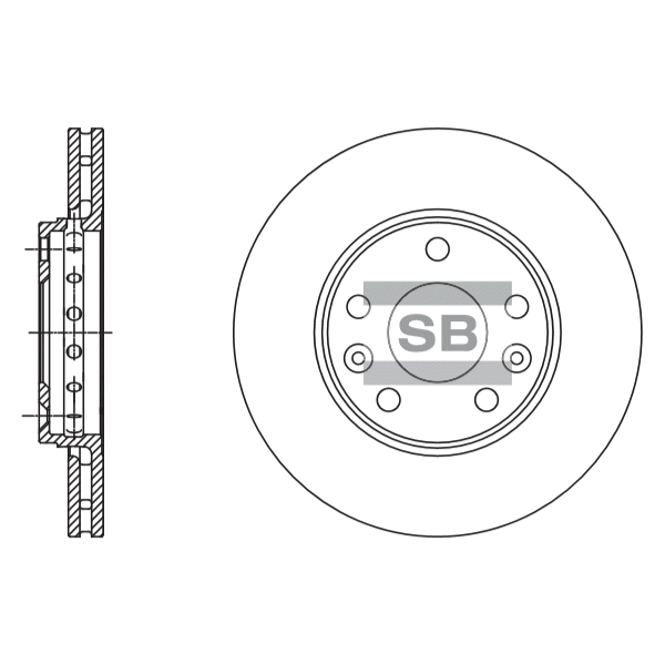 Передний тормозной диск SANGSIN SD3060