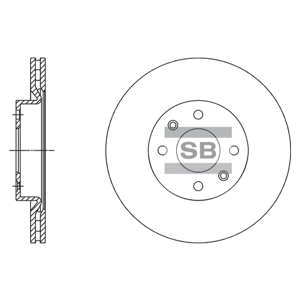 Передний тормозной диск SANGSIN SD3061