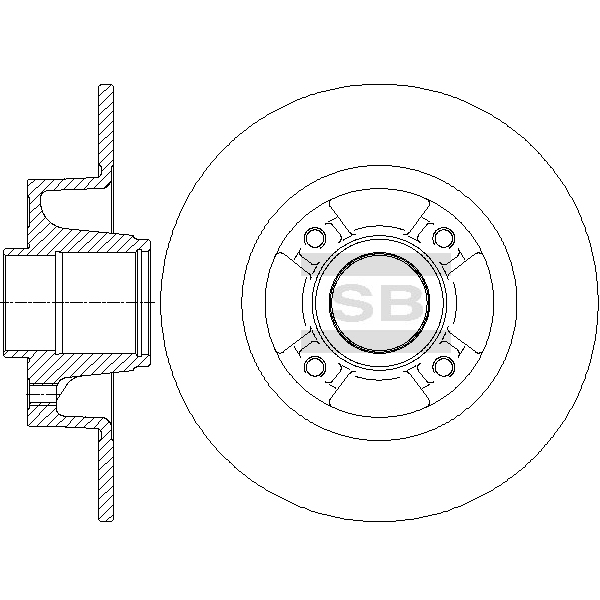 Передний тормозной диск SANGSIN SD3064