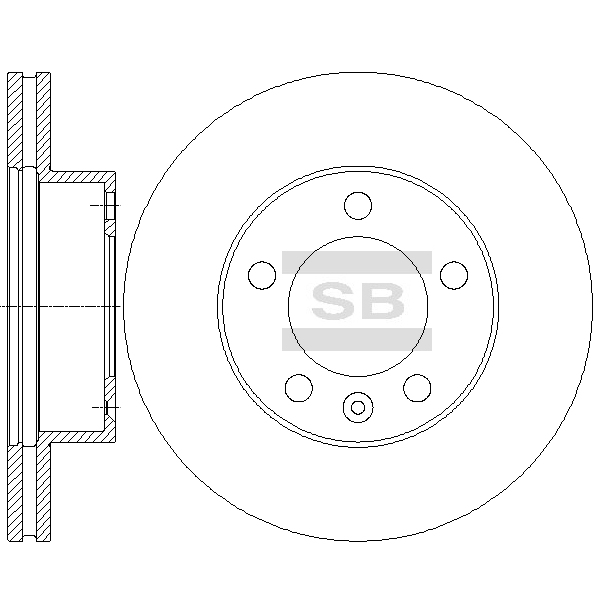 Передний тормозной диск SANGSIN SD3068