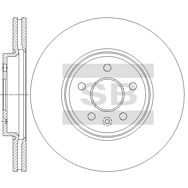 Передний тормозной диск SANGSIN SD3093