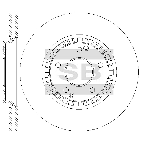 Передний тормозной диск SANGSIN SD3095