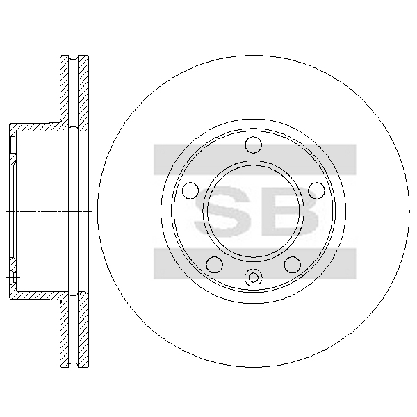 Передний тормозной диск SANGSIN SD3103