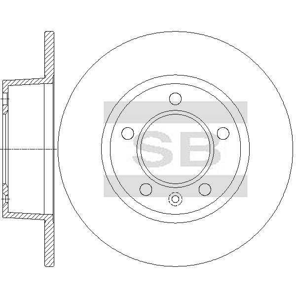 Передний тормозной диск SANGSIN SD3108