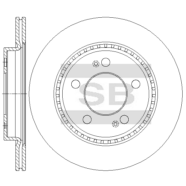 Передний тормозной диск SANGSIN SD3119