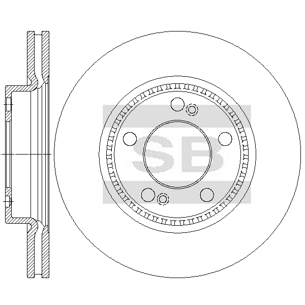 Передний тормозной диск SANGSIN SD3120