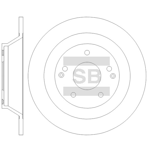 Передний тормозной диск SANGSIN SD3121