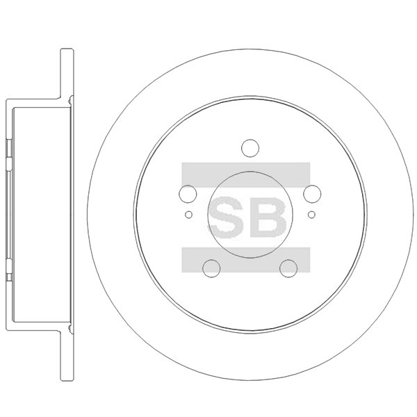 Передний тормозной диск SANGSIN SD3124
