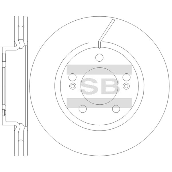 Передний тормозной диск SANGSIN SD3126