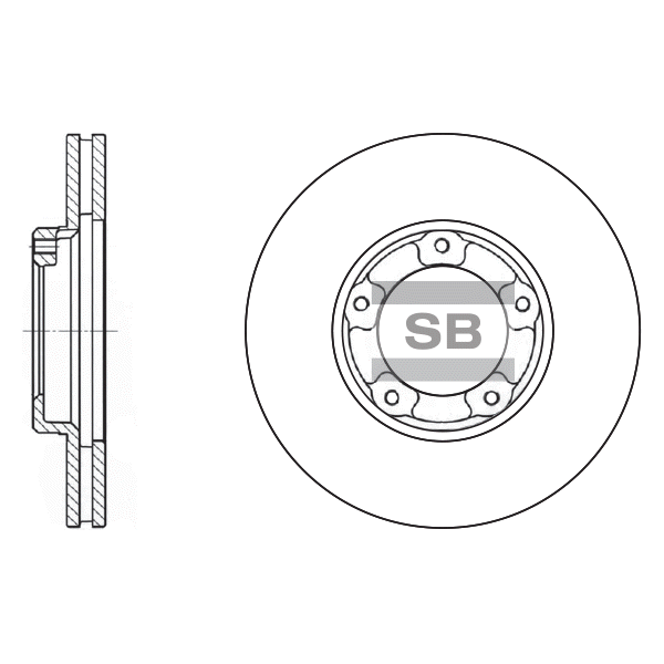 Передний тормозной диск SANGSIN SD4002