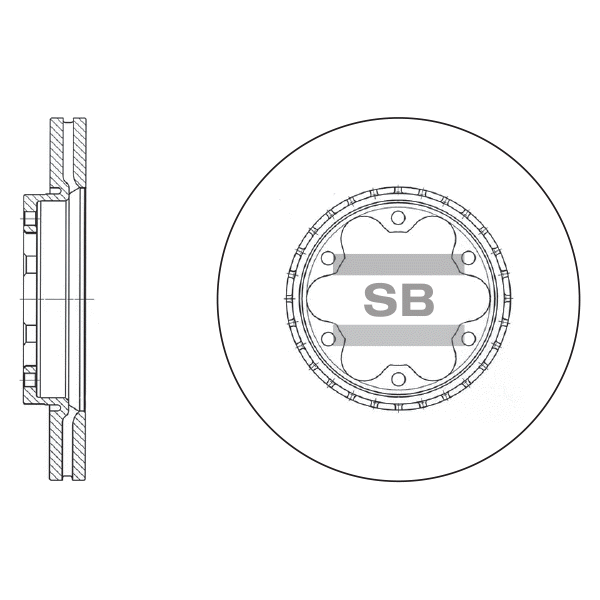 Передний тормозной диск SANGSIN SD4005