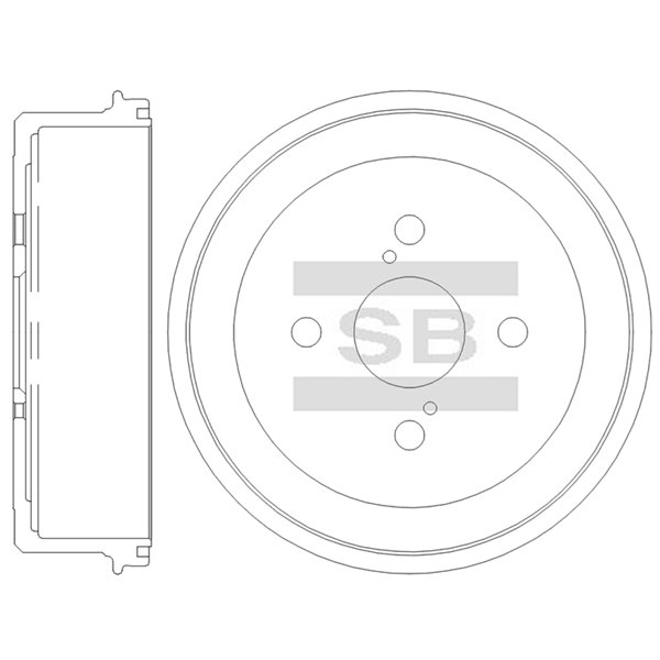 Передний тормозной диск SANGSIN SD4010