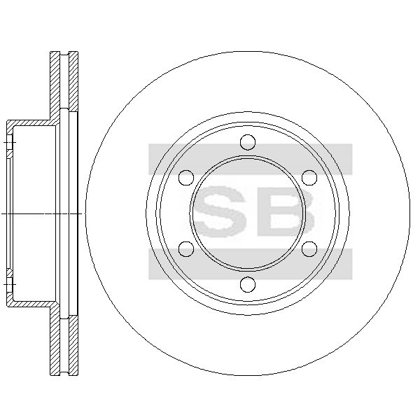 Передний тормозной диск SANGSIN SD4028