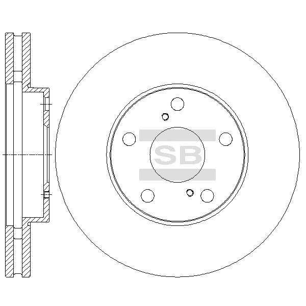 Передний тормозной диск SANGSIN SD4029